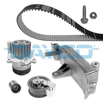 KIT DE DISTRIBUCIÓN CON BOMBA DE AGUA DAYCO VW GOLF 1.9 TDI 130CV 150CV HASTA CHASIS 1J.2W592782